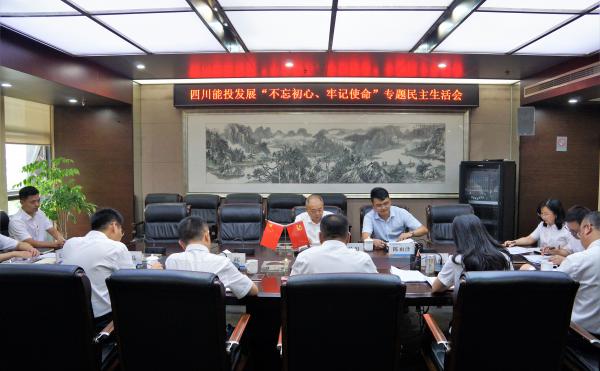 四川能投發(fā)展黨委召開“不忘初心、牢記使命”專...